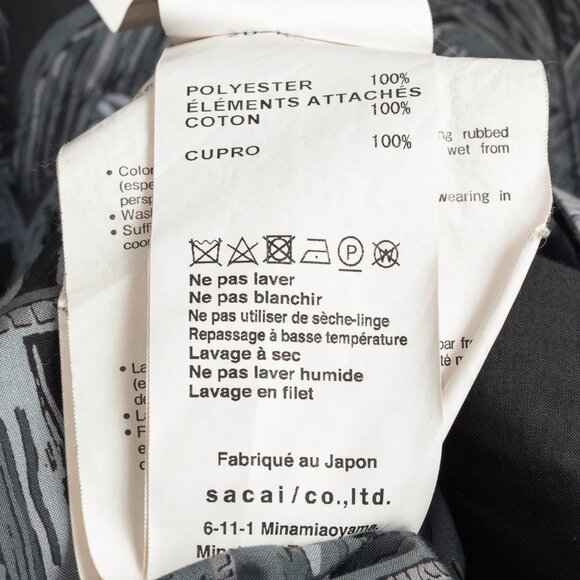 Sacai x Sun Surf Grey Diamond Head Tropical Shirt - Picture 12 of 15